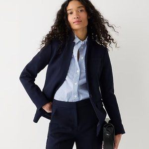 NWT J. Crew Regent blazer in four-season stretch, in navy, size 12